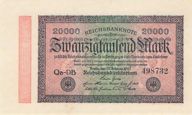 20000 Mark 1923 ro.84b DB